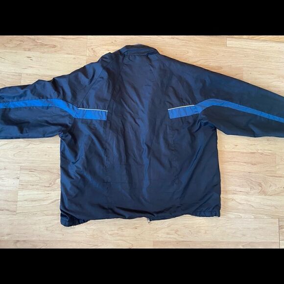 Champion black and blue full zip windbreaker. Size XL. - Picture 4 of 5